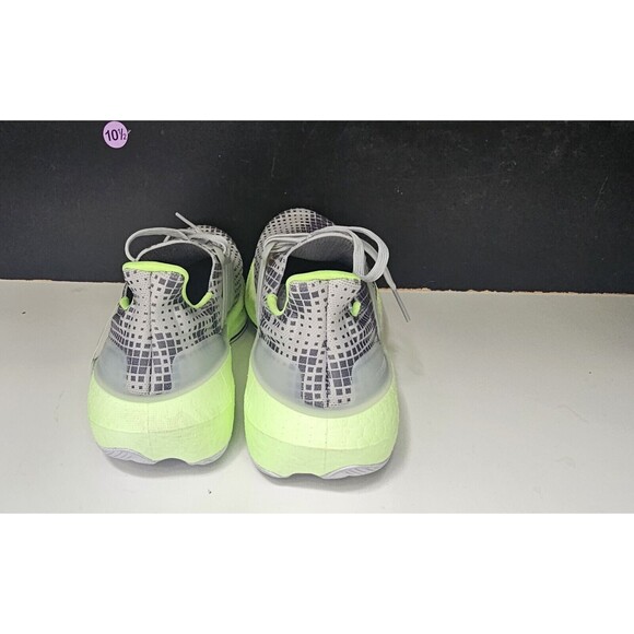 New Size 10.5 Men's Adidas Ultraboost Light Grey Silver Digital Green IG7963 - Picture 10 of 12